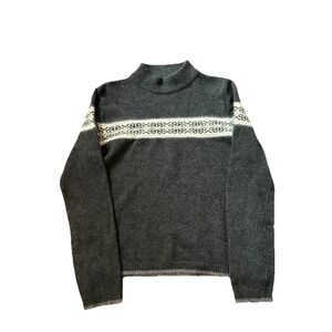 Gap Fair Isle Sweater Sweater Size MED Nordic Wool Blend Ski Cottage